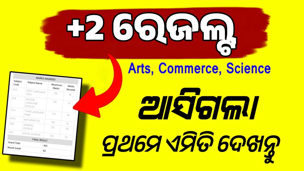 +2 Result Odisha 2026 | CHSE Odisha